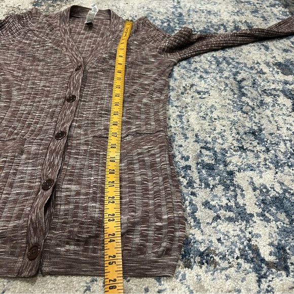 Athleta Red Chenille Cuddle Up Cozy Revolve Seamless Cardigan Size Small - Picture 9 of 9